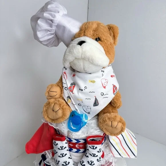 Nautical Doggy Diaper Cake